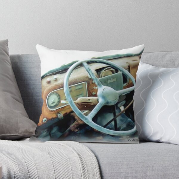 48' Ford interior Throw Pillow
