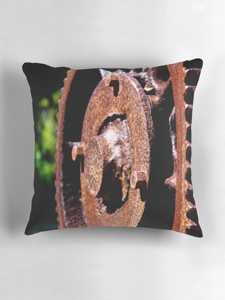 Thumbnail 3 of 4, Pillow, Rusty cog designed and sold by mistered.