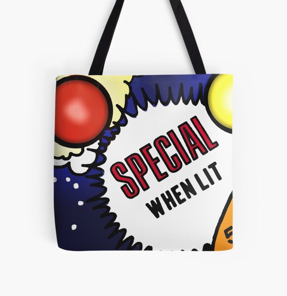 Special When Lit All Over Print Tote Bag