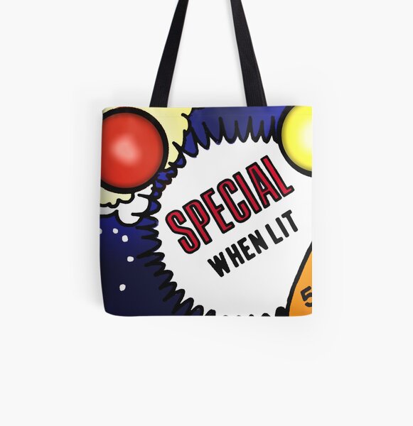 Special When Lit All Over Print Tote Bag