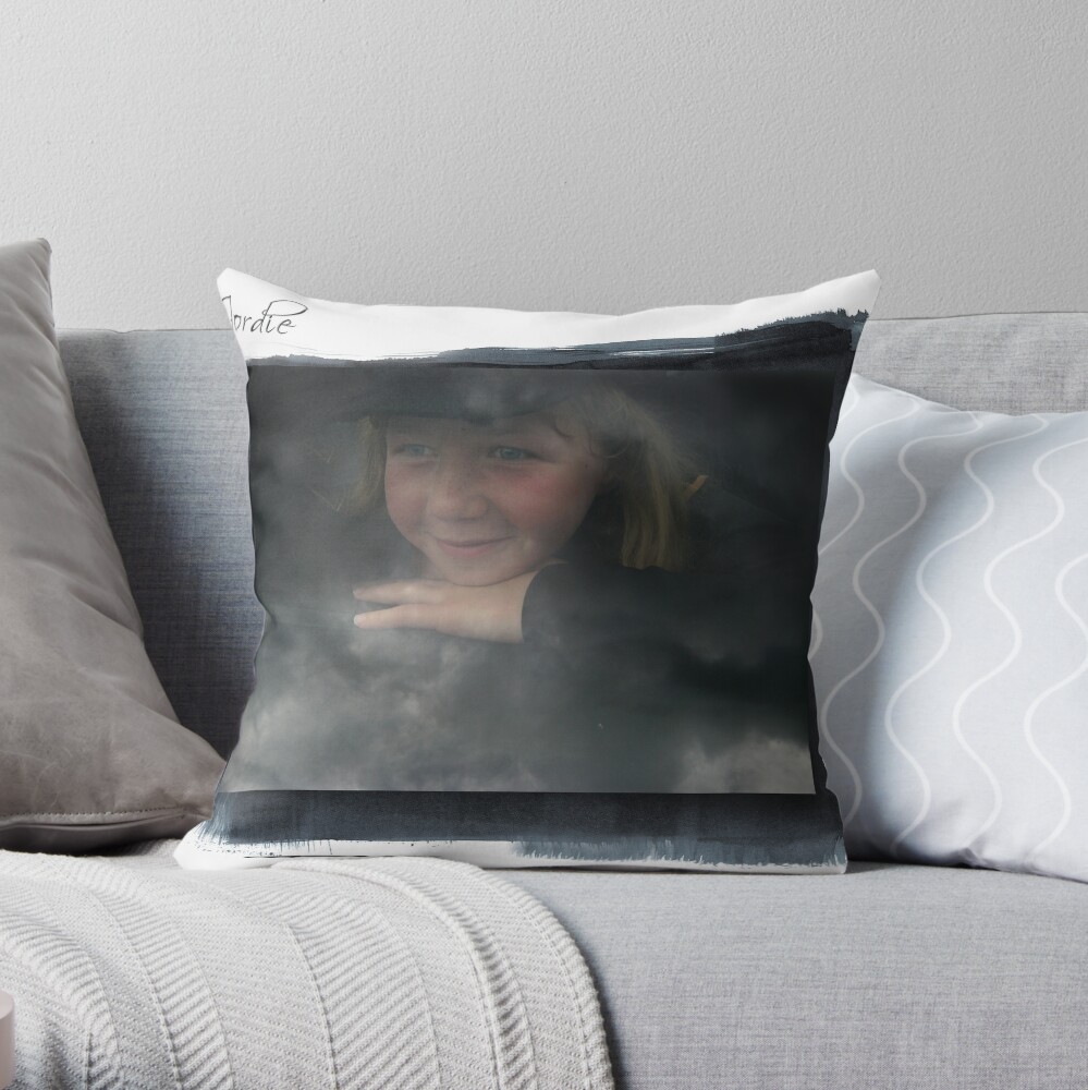 Jordy in the sky Throw Pillow