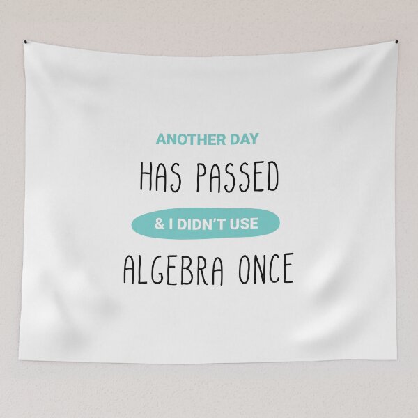 Item preview, Algebra product - Another Day Has Passed I Didn't Used Once - Math Student Gift designed and sold by stuch75.