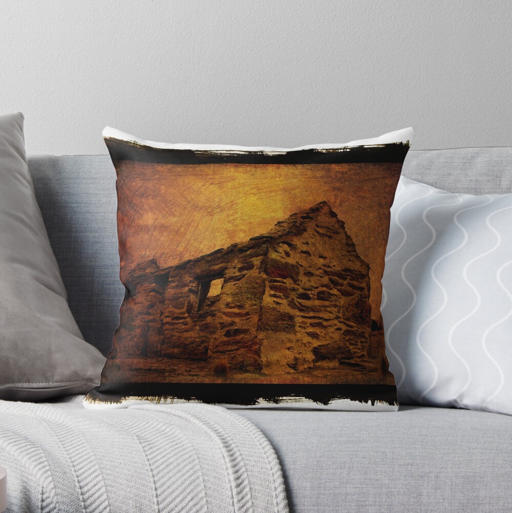 stone house Throw Pillow
