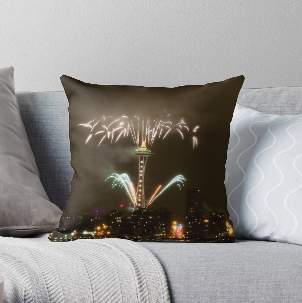 2009: Seattle Enlightened Throw Pillow