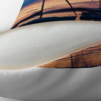 Alternate view of Sunset at Chance Bay Throw Pillow
