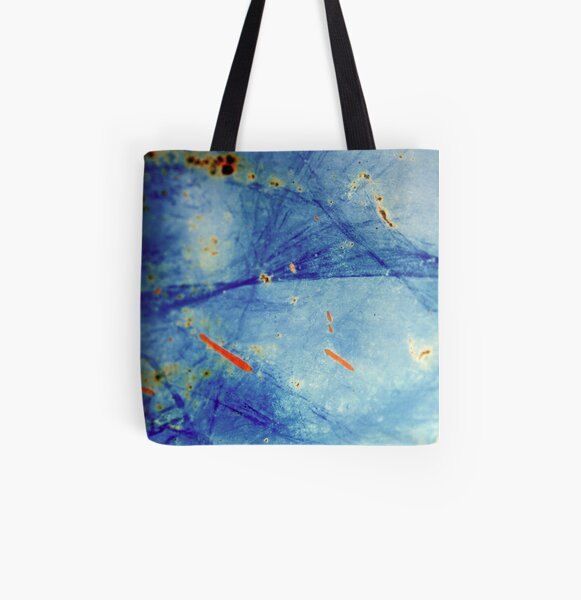 Blue Decay All Over Print Tote Bag