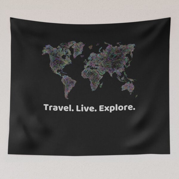 Item preview, Travel. Live. Explore. designed and sold by FluffyTheDude.