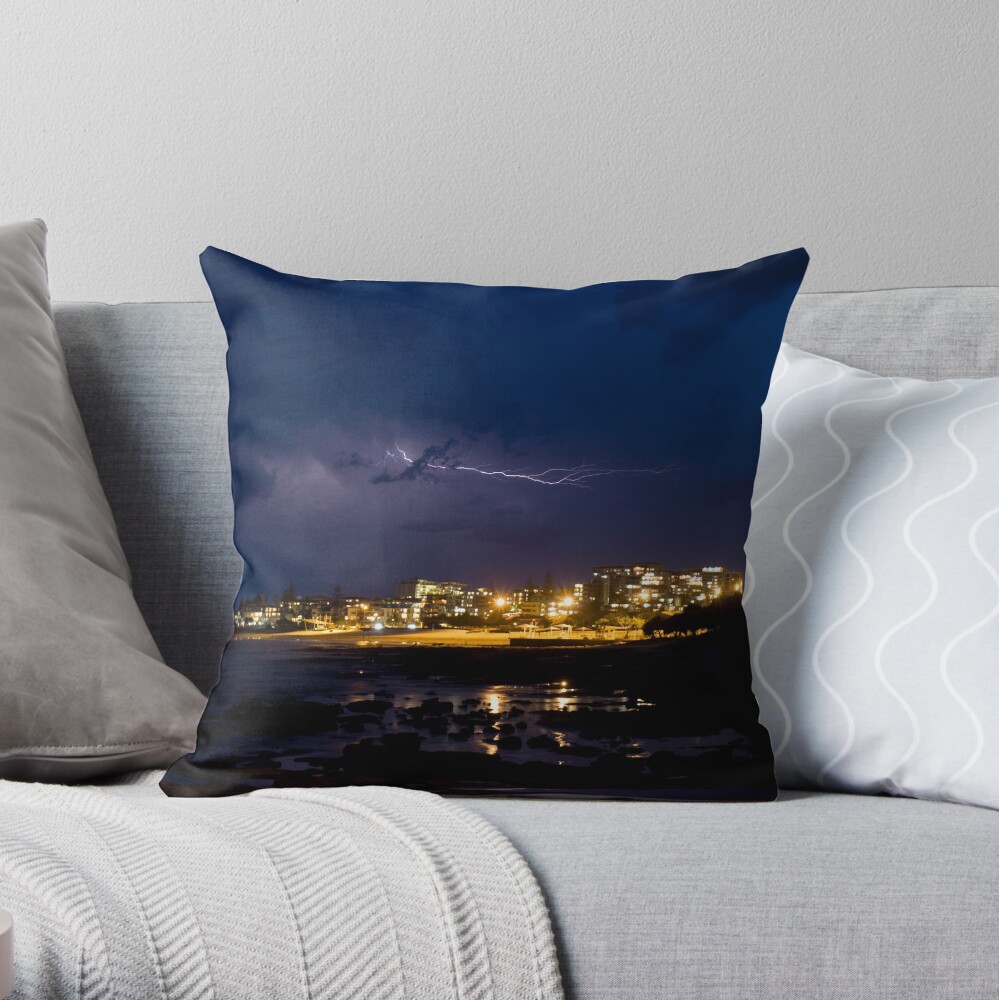 Storm over the King Throw Pillow