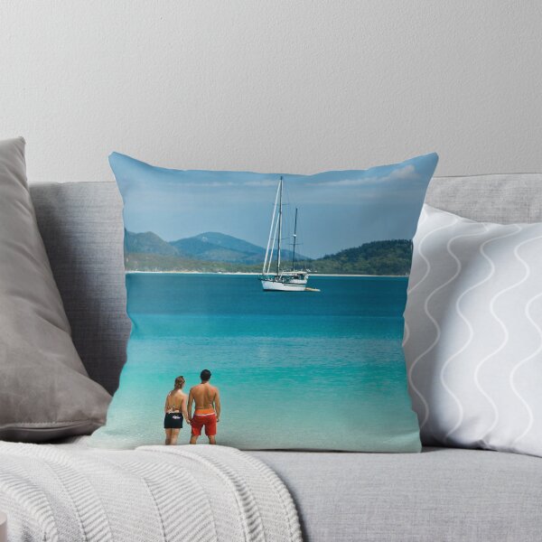 Whitehaven Beach Throw Pillow