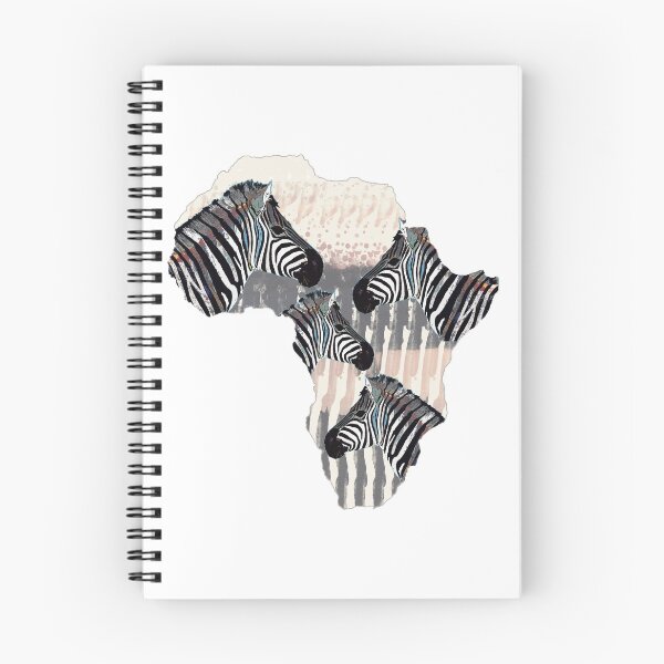 Item preview, Zebras on Africa map designed and sold by Againstallodds.