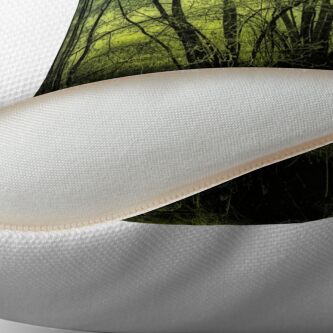 Alternate view of green Throw Pillow