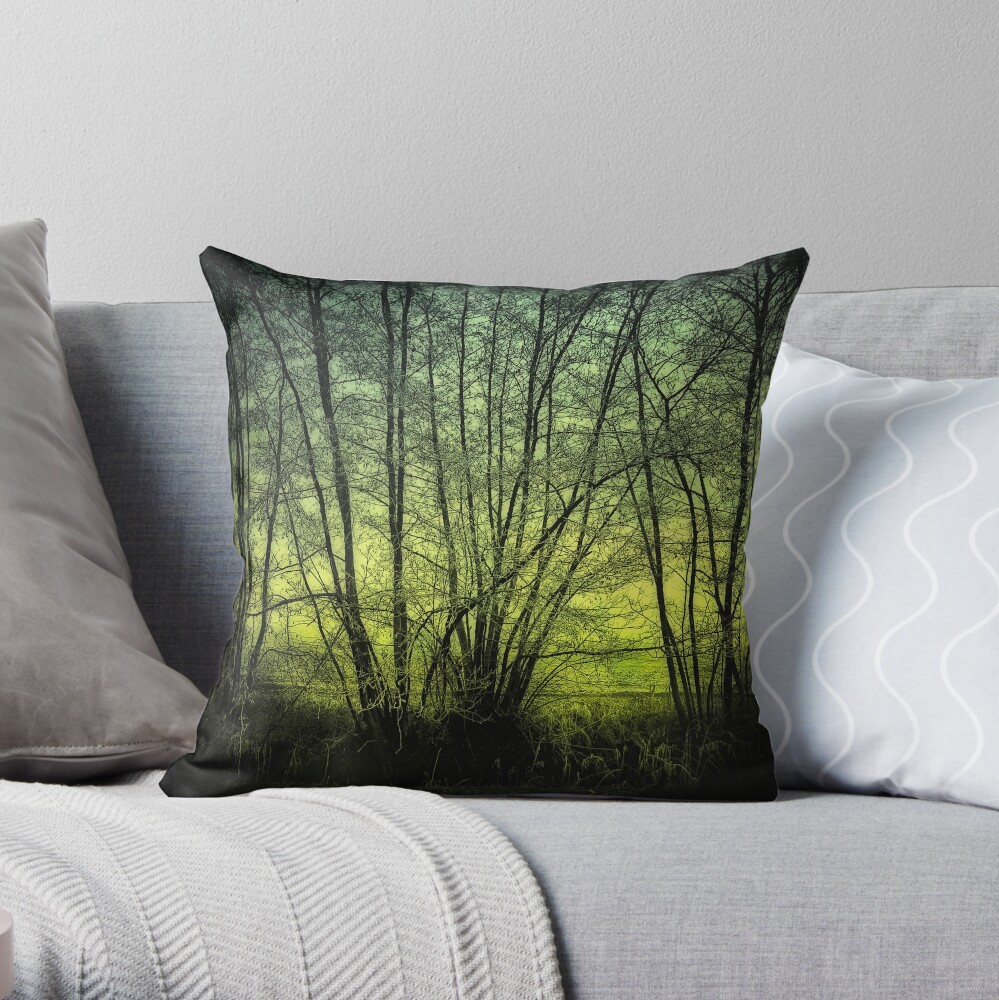 green Throw Pillow