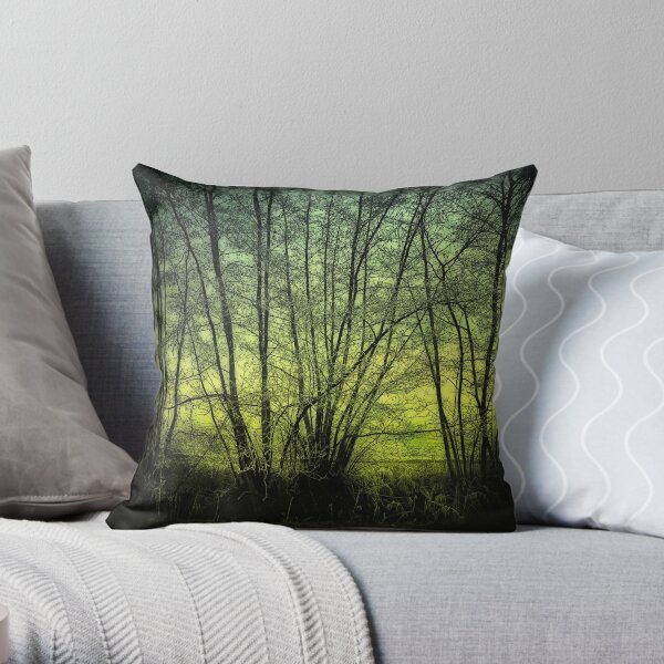 green Throw Pillow