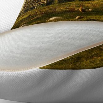 Alternate view of The Farmyard Throw Pillow