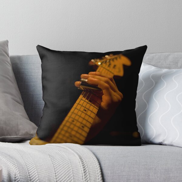 Slide Guitar Throw Pillow