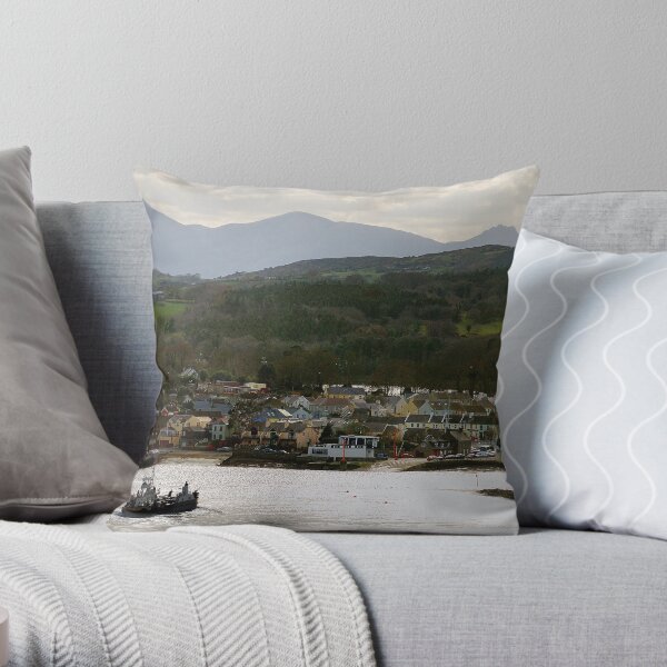 Strangford, County Down Throw Pillow