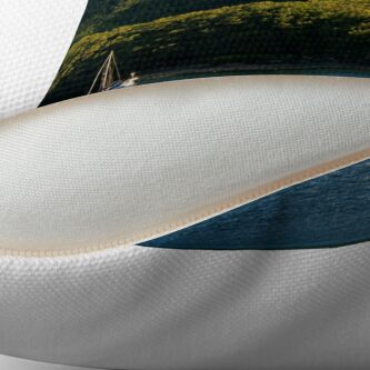 Alternate view of Peaceful Anchorage Throw Pillow