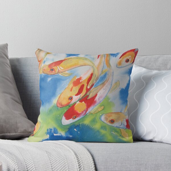 Artikelvorschau, Koi Karpfen Aquarellmalerei entworfen und verkauft von coolart.
