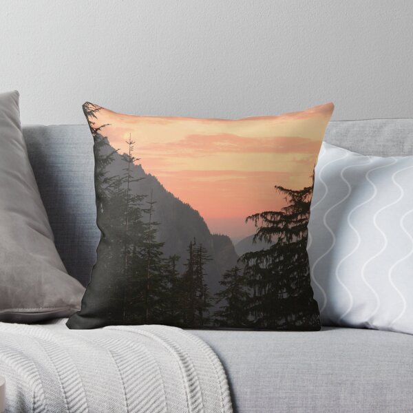 Pastel Sunset Throw Pillow