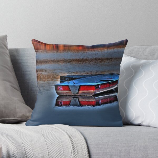 Plum Orchard HDR Throw Pillow