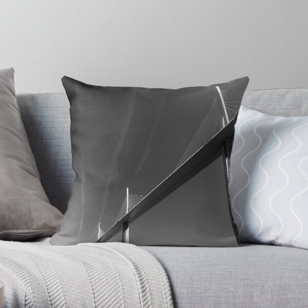 Millau Bridge Throw Pillow