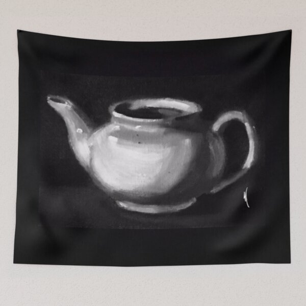 Item preview, The Midnight Teapot In Oil designed and sold by Mark Jesus-Allen.