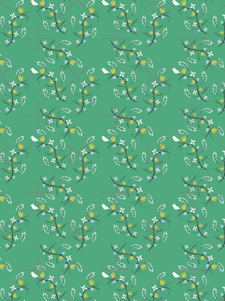 Spring Green Floral by CreativeContour