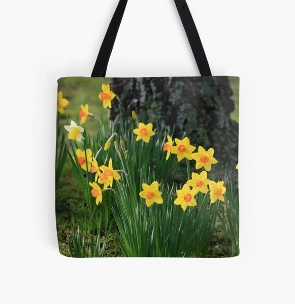 Daffodils All Over Print Tote Bag