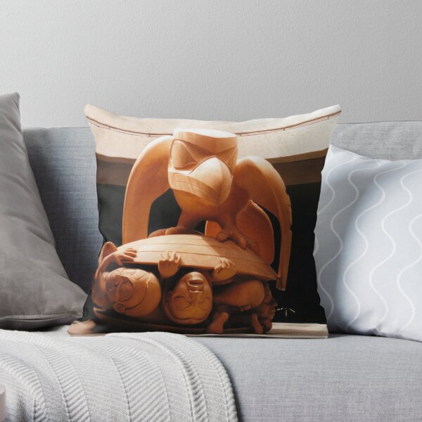 The Raven and the First Men Throw Pillow