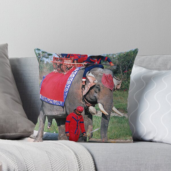 Item preview, Decorated Elephant and Mahouts, Thailand designed and sold by Bev Pascoe.