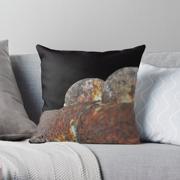 Rusty Pipe Throw Pillow