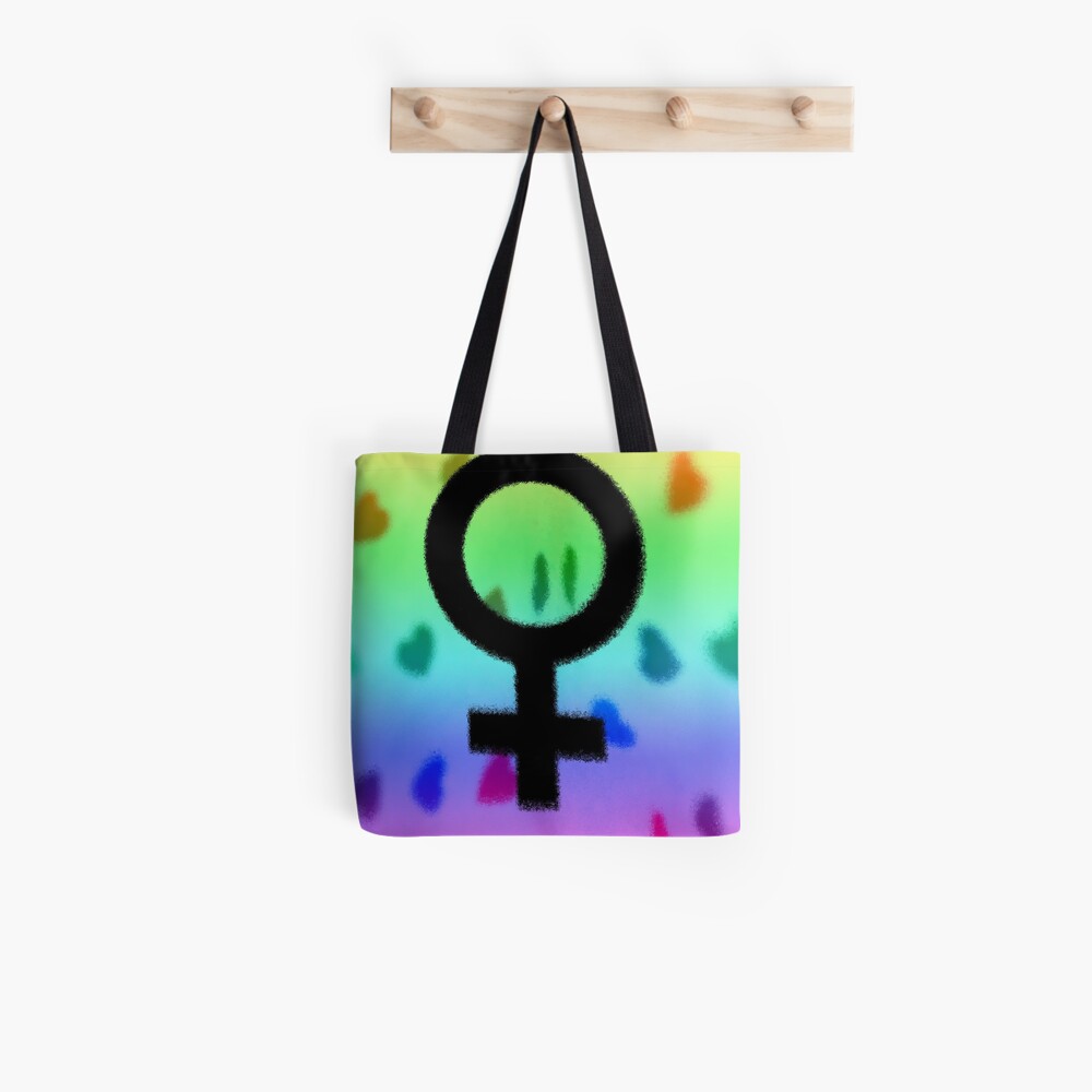 Venus Rainbow Hearts Tote Bag