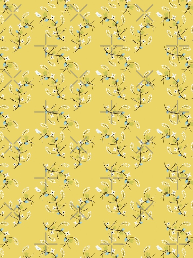 Thumbnail 4 of 4, A-Line Dress, Spring Yellow Floral designed and sold by Cindys Creative Contour.