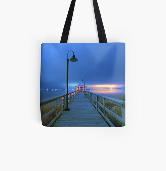 blue nights All Over Print Tote Bag