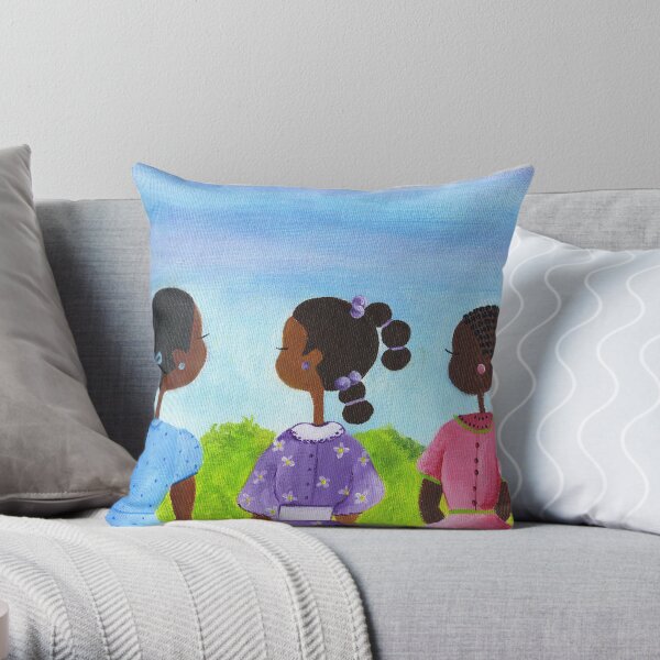 Cousins Throw Pillow