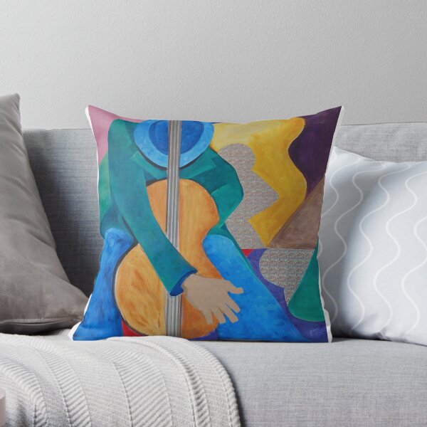 My Uncle's Jazz Throw Pillow