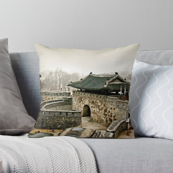Old Fort Throw Pillow