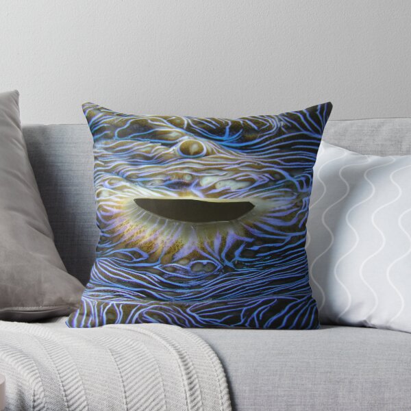 Blue Flame Throw Pillow