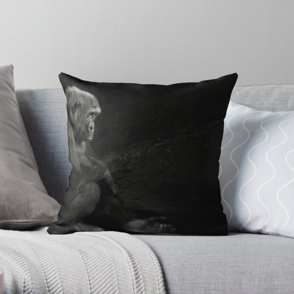 Alone Throw Pillow