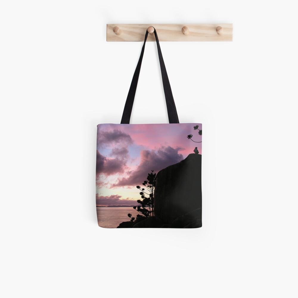 Boy on a Rock Tote Bag