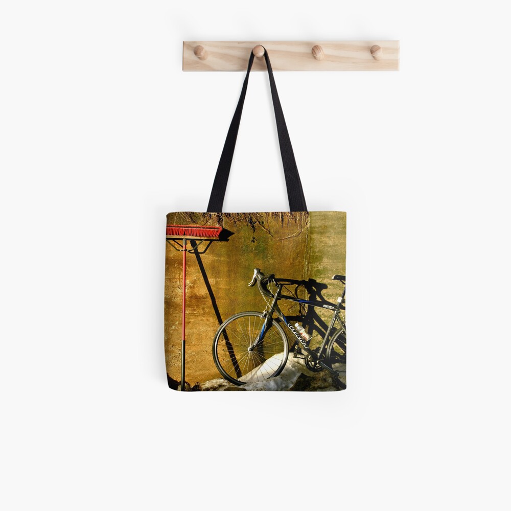 Broom & Bike On Ice Tote Bag