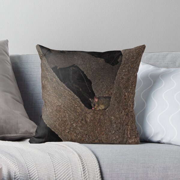 Hello Possum Throw Pillow