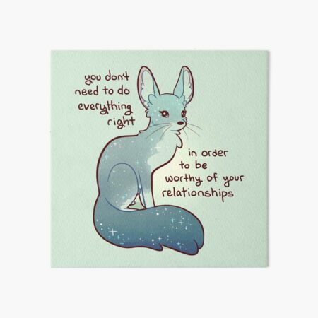 Item preview, "You Don't Need to do Everything Right" Fennec Fox designed and sold by thelatestkate.