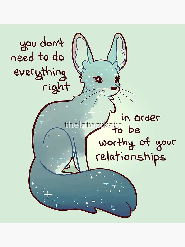 "You Don't Need to do Everything Right" Fennec Fox by thelatestkate