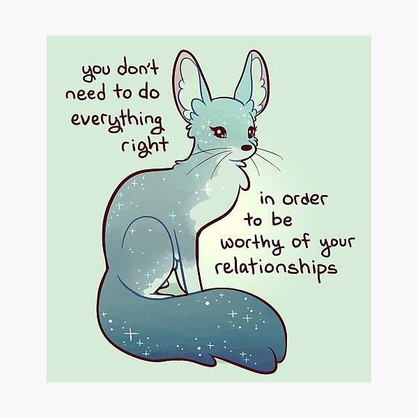"You Don't Need to do Everything Right" Fennec Fox Photographic Print
