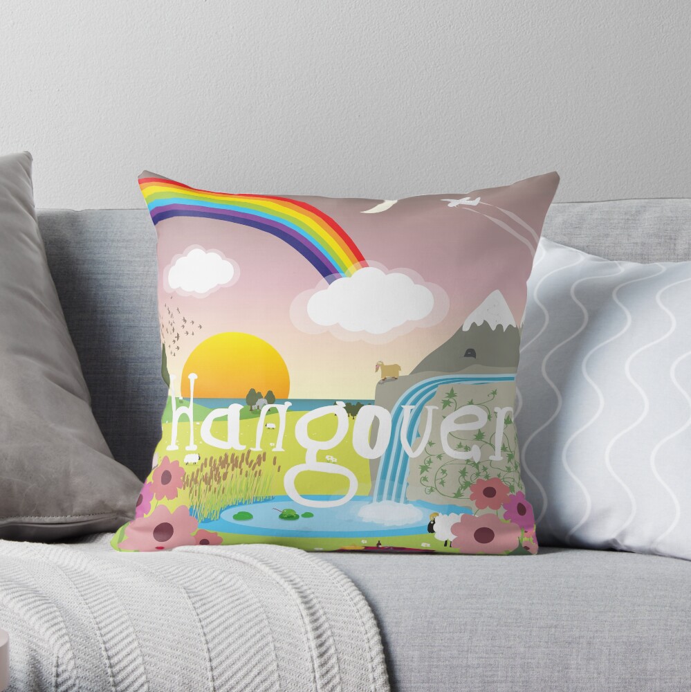 Hangover Throw Pillow