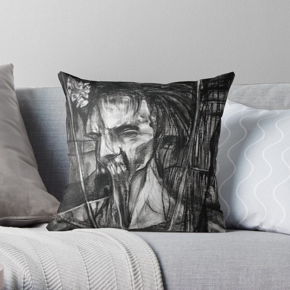 self portrait as sung by Dulli Throw Pillow