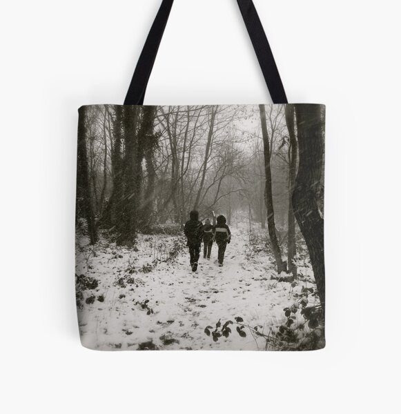 Blizzard in the Woods All Over Print Tote Bag