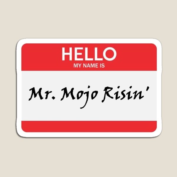 Hello My Name is Mr. Mojo Risin Magnet