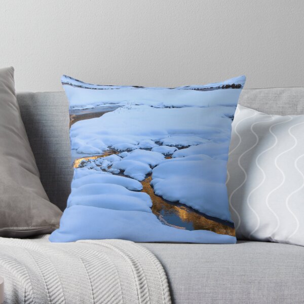 Mounds and Mirrors Throw Pillow